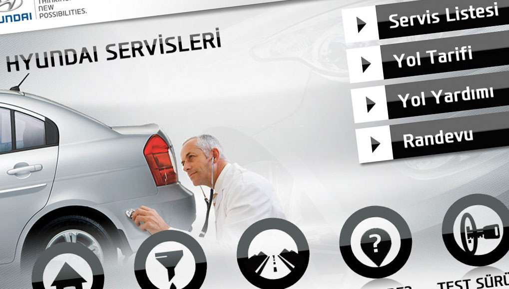 Hyundai Yol Arkadaşım Mobile Application Design