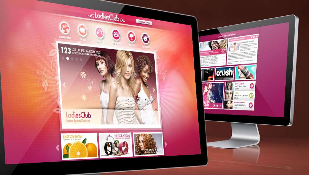 LadiesClub Web Site Design